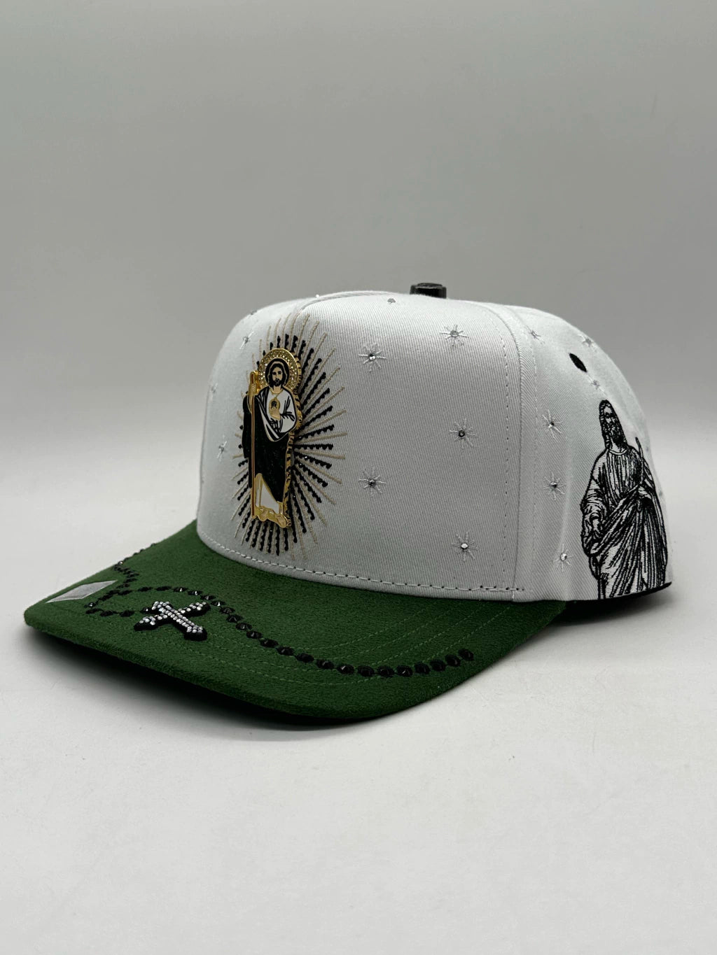 GORRA BIG BOSS SAN JUDAS BLANCO/VERDE