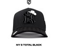 GORRA NY  TOTAL BLACK