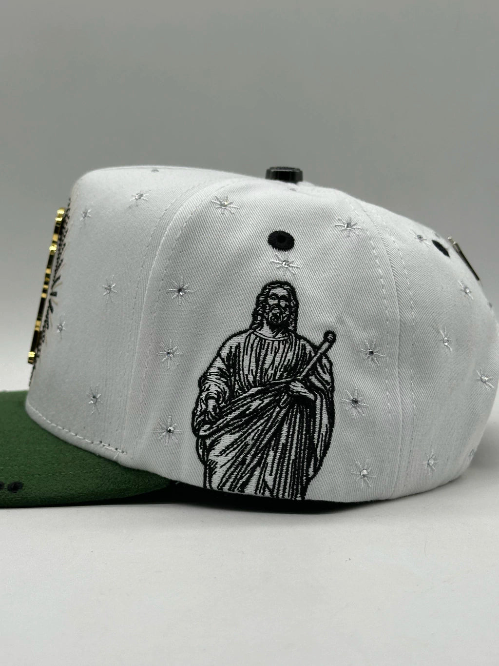GORRA BIG BOSS SAN JUDAS BLANCO/VERDE