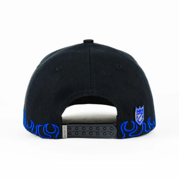 GORRA LA ANGEL BLUE FLAME CRYSTAL BLACK