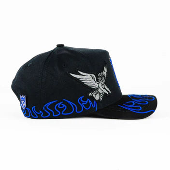 GORRA LA ANGEL BLUE FLAME CRYSTAL BLACK