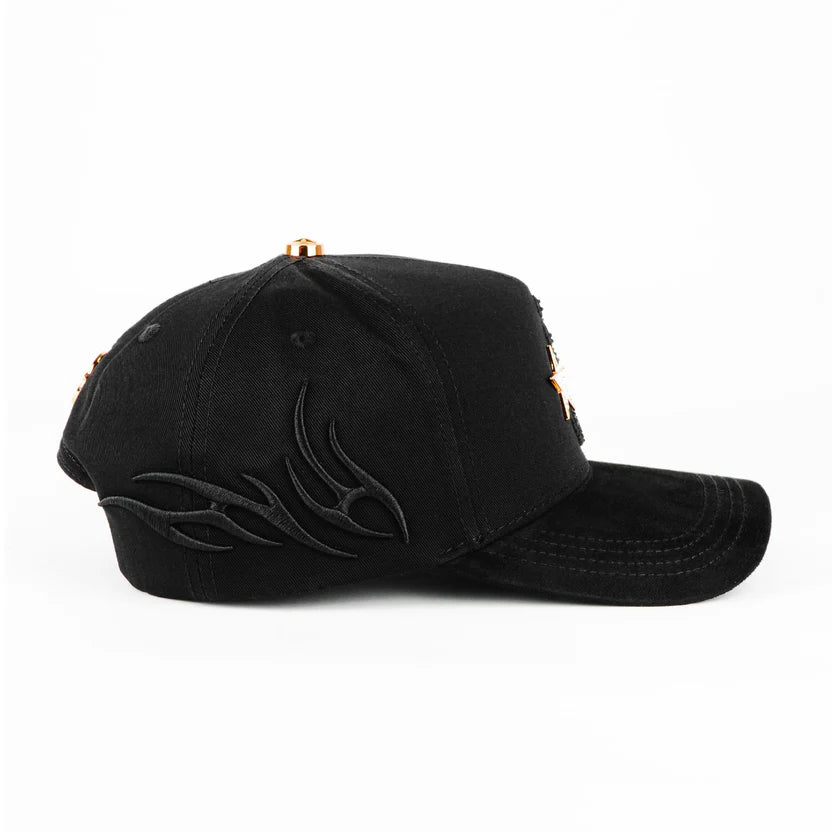 BARBAS HATS  B STAR BLACK