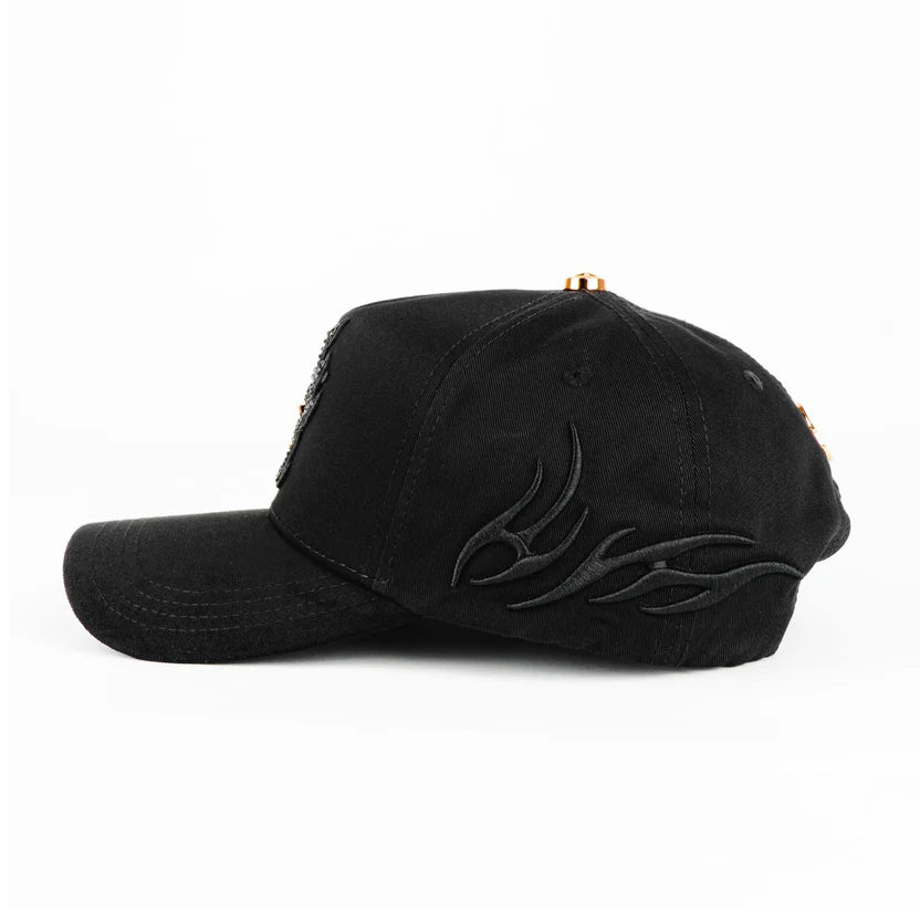 BARBAS HATS  B STAR BLACK