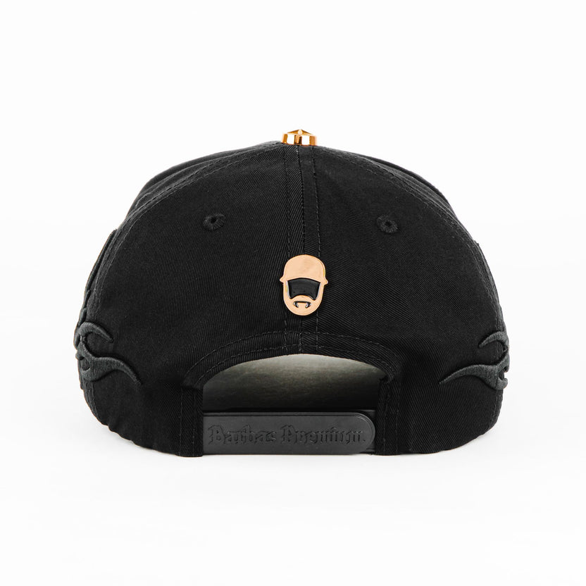 BARBAS HATS  B STAR BLACK