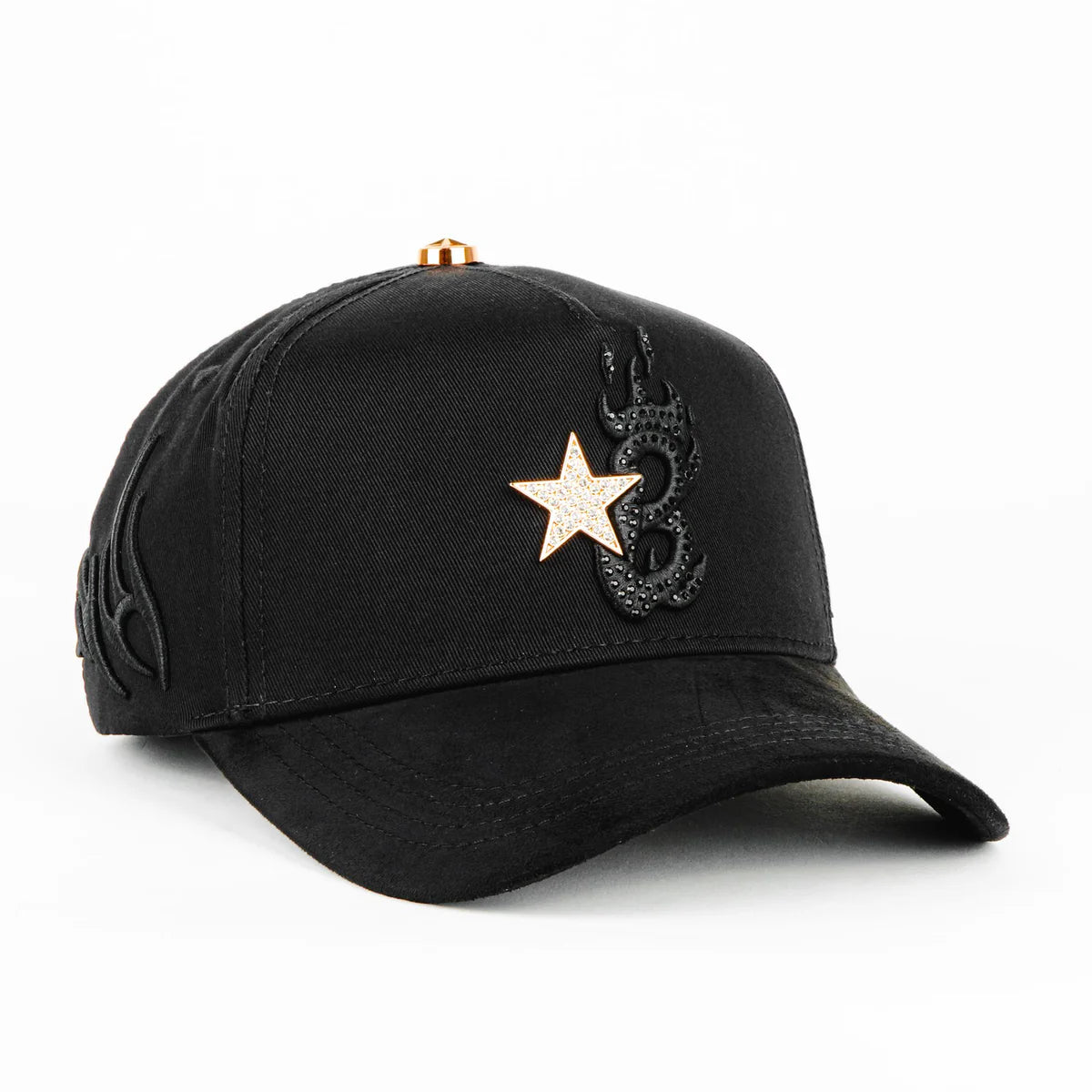 BARBAS HATS  B STAR BLACK