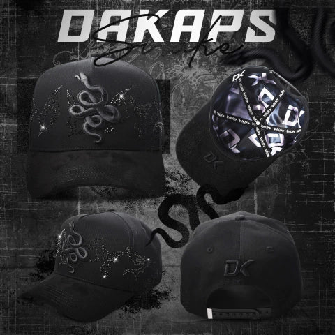 GORRA DAKAPS DK SNAKE BLACK CRISTALS