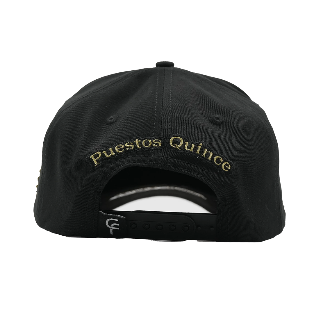 FLORENCE CAPS - PUESTOS QUINCE NEGRO GALLO DORADO