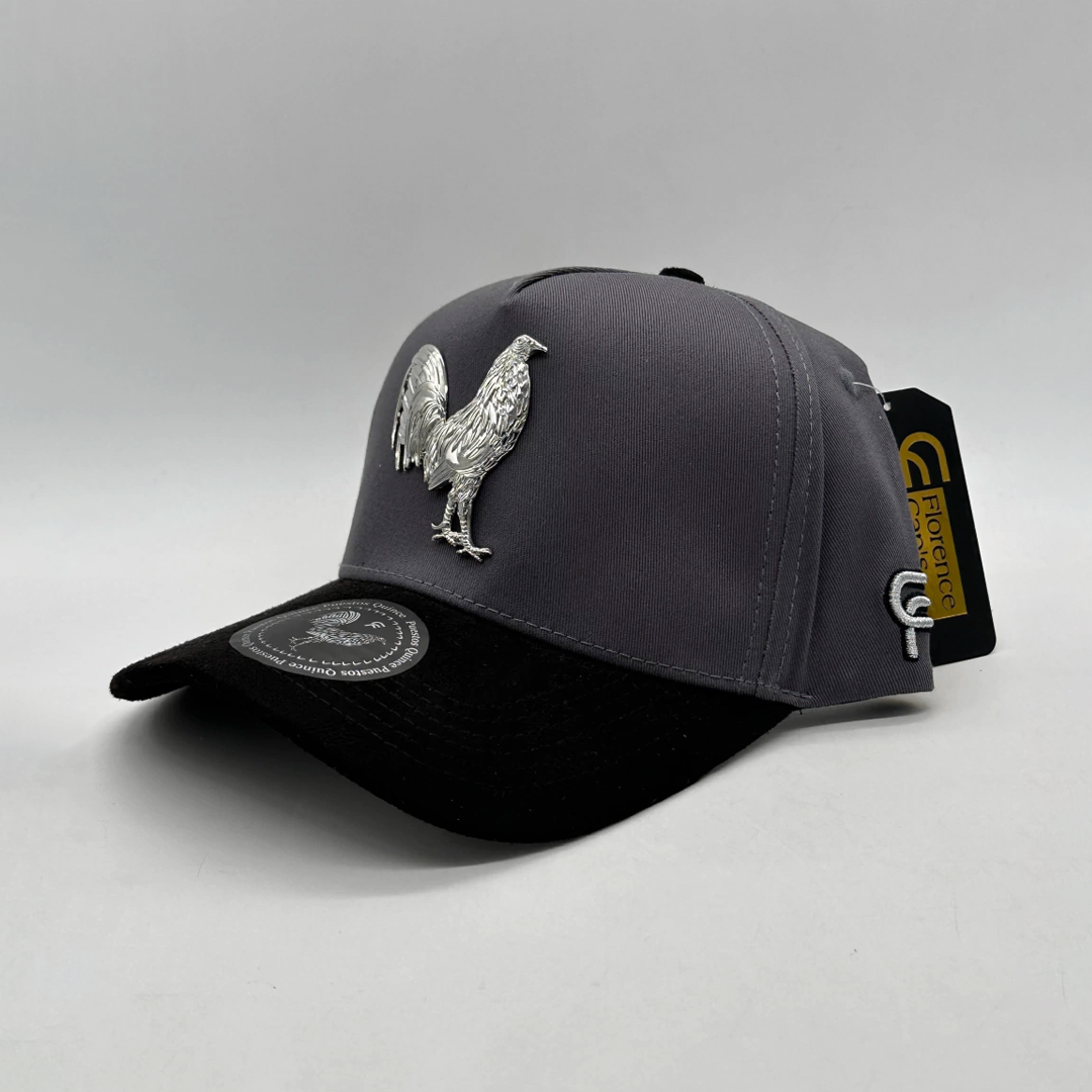 FLORENCE CAPS - PUESTOS QUINCE GRIS GALLO PLATA