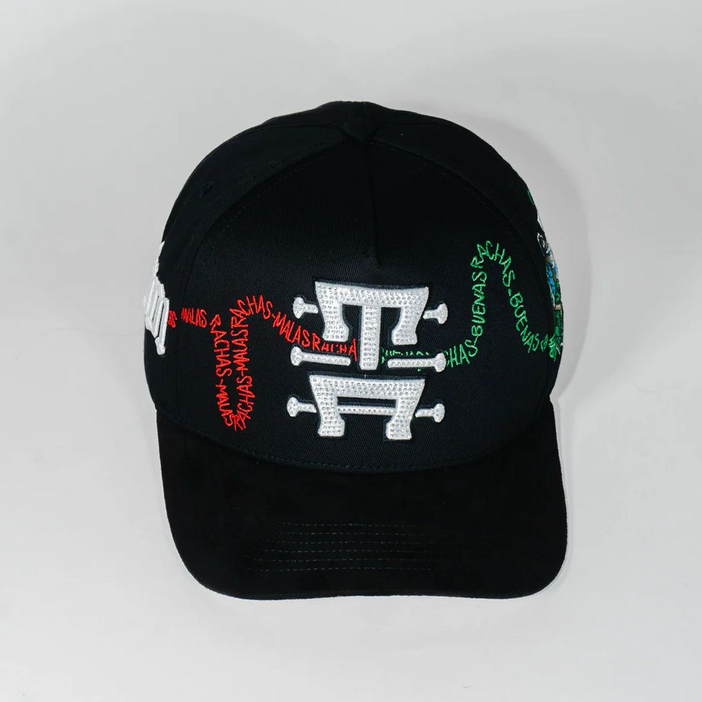 TOTO HATS - MALA-BUENA RACHA V.B.R (VERDE BLANCO Y ROJO) COLABORACION CON TONY AGUIRRE