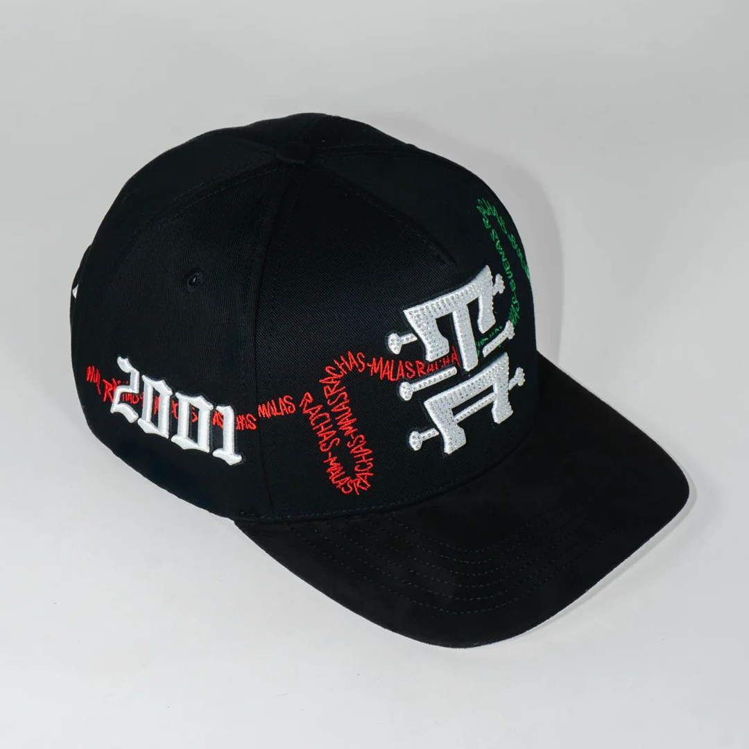 TOTO HATS - MALA-BUENA RACHA V.B.R (VERDE BLANCO Y ROJO) COLABORACION CON TONY AGUIRRE
